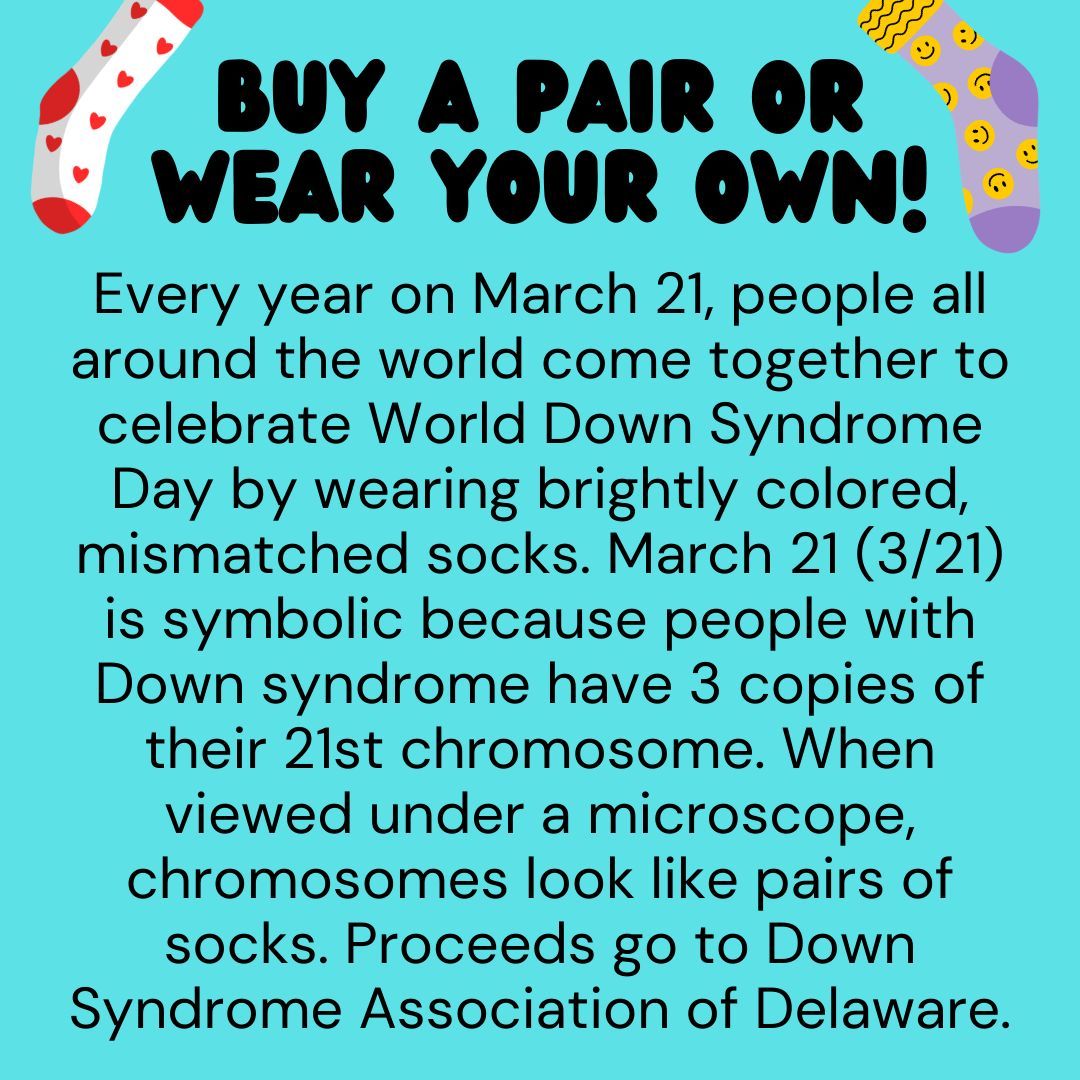 Rock Your Socks Day is coming up! 🧦💙
Don’t forget to grab your crazy, colorful socks and show your support. If you need a pair, now’s the time to get them! Let’s celebrate inclusion and rock those socks together!