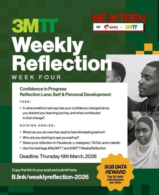 LaunchwithAngel's tweet photo. The more I learn about tech, the more my perspective expands.
I now understand areas like data analysis, product management and the tech ecosystem much more than I did before. This journey is steadily shaping my knowledge in tech.
#My3MTT #3MTTWeeklyReflection https://t.co/1omeW25mZc