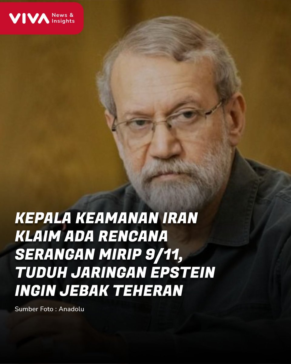 VIVAcoid's tweet photo. Pernyataan Sekertaris Dewan Keamanan Nasional Tertinggi Iran, Ali Larijani mendadak jadi sorotan internasional. 

Dalam unggahannya, Ali Larijani menuduh bahwa orang-orang yang masih terkait dengan jaringan Jeffrey Epstein sedang merancang sebuah rencana untuk melakukan serangan teroris yang meniru tragedi 11 September (9/11) di Amerika Serikat dengan tujuan yang jelas yakni menjebak Iran.

Larijani, yang merupakan pejabat tinggi di pemerintahan Iran, menegaskan bahwa negaranya secara tegas menentang aksi terorisme.

Hingga saat ini, belum ada tanggapan resmi dari pemerintah Amerika Serikat terkait klaim khusus yang disampaikan Larijani. Selain itu, juga belum ada bukti publik yang menunjukkan adanya konspirasi yang melibatkan orang-orang yang terkait dengan mendiang Jeffrey Epstein.

Baca selengkapnya disini: https://t.co/E4J2Ed80Rx