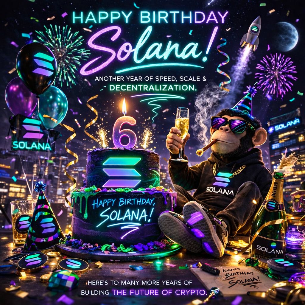 GM Solamis

Today we celebrate the network that never stops shipping.

Happy Birthday Solana 

The best is still ahead ⚡
