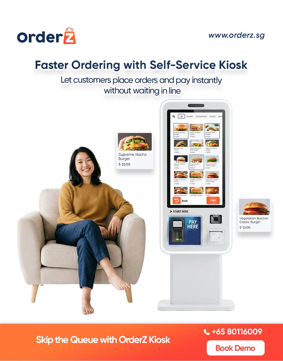 OrderzSg's tweet photo. Long queues = lost customers. 😬
OrderZ Self-Service Kiosk lets customers order &amp; pay instantly — no waiting, no queue, no stress. 🇸🇬⚡
Skip the queue with OrderZ → https://t.co/cYuPtuJtJe 
📞 +65 80116009 https://t.co/23JGSjHQ5K