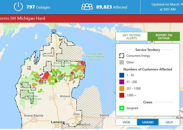 89,000+ people are currently without power in the Consumers Energy service area. Praying for everyone affected!  consumersenergy.com/outagemap