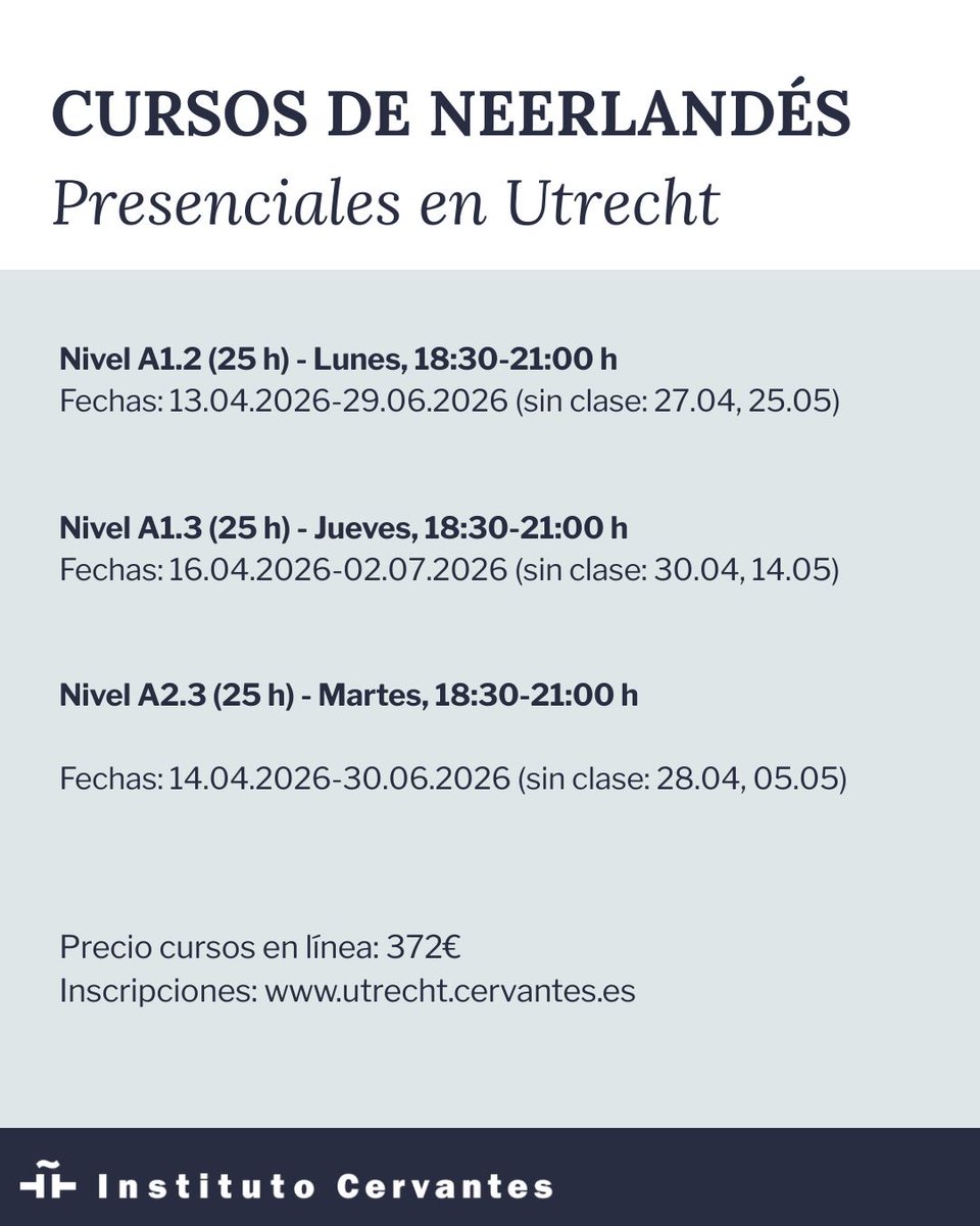 Instituto Cervantes Utrecht tweet media