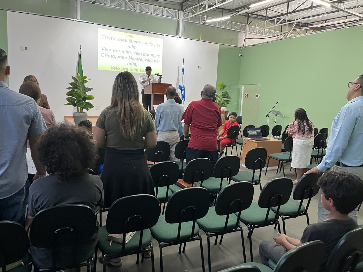 Sunday night church in São Paulo Brazil