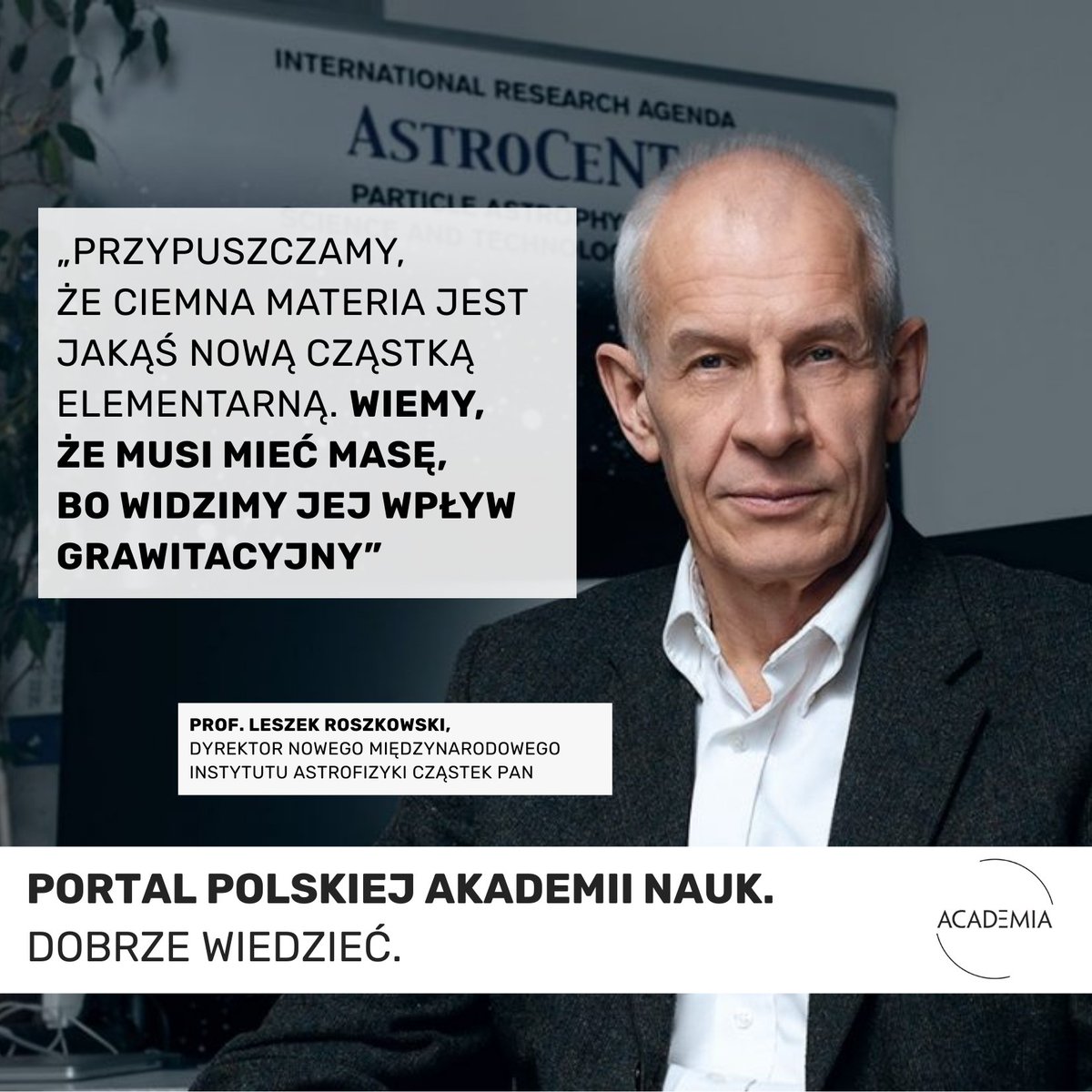 95% Wszechświata pozostaje niewidzialne. To ciemna materia i ciemna energia – największa zagadka współczesnej fizyki.

Właśnie dlatego powstaje nowy instytut <a href="/PAN_akademia/">Polska Akademia Nauk</a>, który ma badać tę „ukrytą” część kosmosu i rozwijać technologie od ultraczułych detektorów po zaawansowaną
