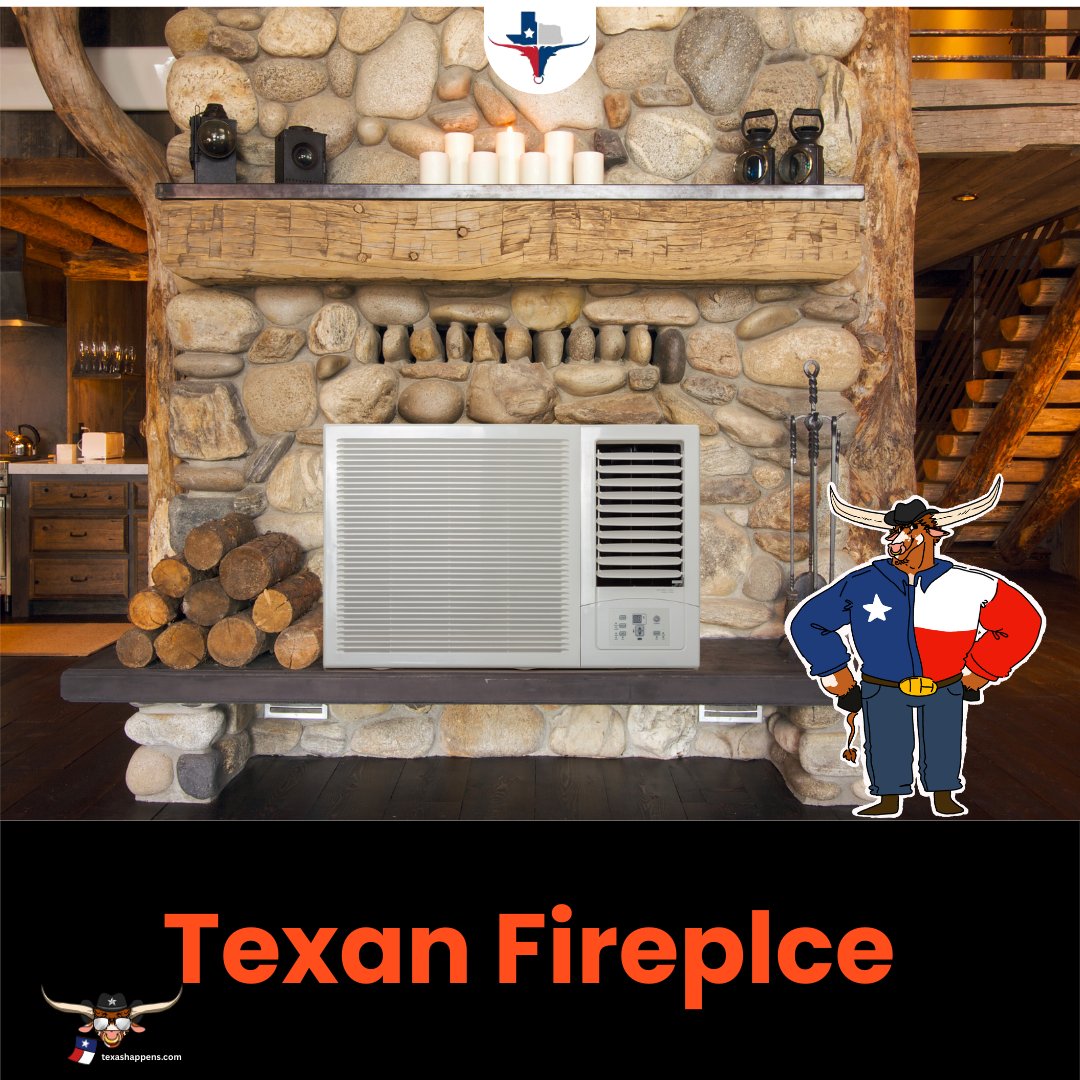 TXHappens's tweet image. Y'all that looks like the fireplace I need!
#fireplace #texas #airconditioner