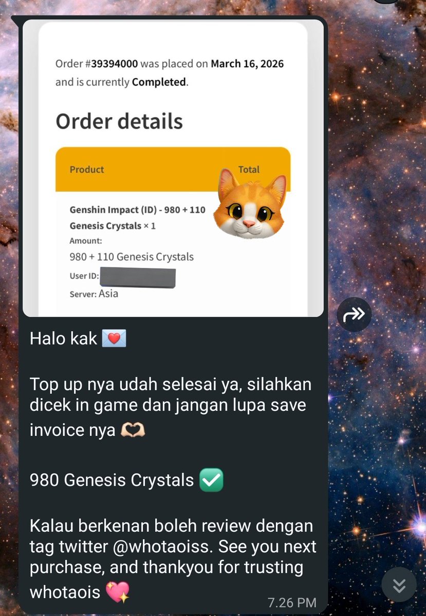 159850's tweet photo. Jajan lagi demi BPK Varka, nggak sia-sia akhirnya beliau pulang juga. 🥺 Selalu seneng jajan di @whotaoiss (bakal langganan terus nih 🤭), makasih banyak Kakak! https://t.co/omsoNwH545