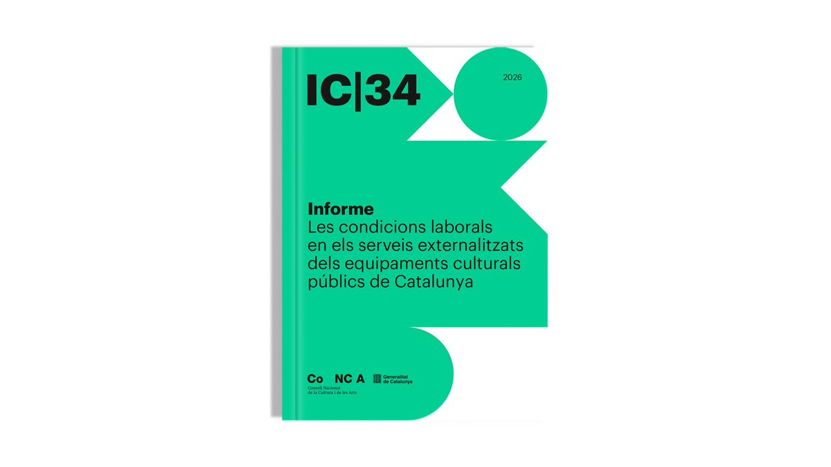 CoNCACultura's tweet photo. 📗 El CoNCA presenta l’informe sobre les condicions laborals en els serveis externalitzats dels equipaments culturals públics de Catalunya. Vine i participa en el debat!

📅 26/03/26 a les 17.30 h a l'Escola Massana. Centre d'Art i Disseny 

Inscripció➡️ https://t.co/JCDk9hF6BL https://t.co/DSMbX8cvDl