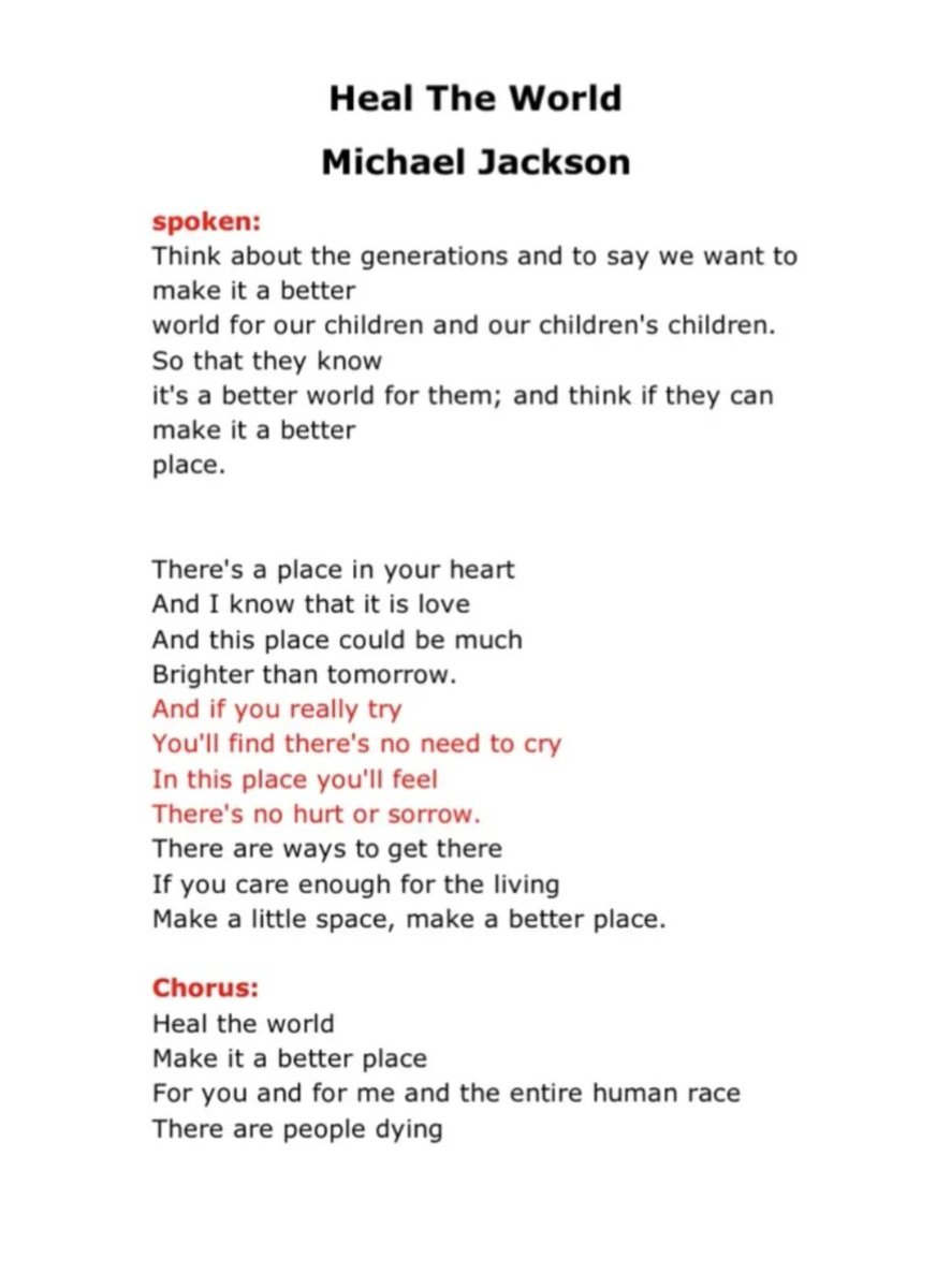 ClarenCheng's tweet photo. Heal the world...

#MichaelJackson #peace https://t.co/NMfUi9i29F