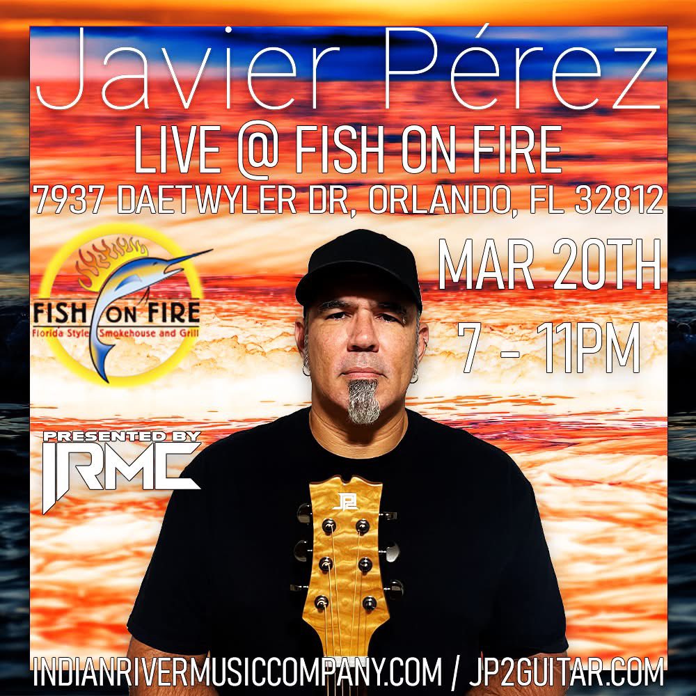 JP2Guitar's tweet photo. This week’s shows:
Friday: Fish on Fire
Saturday: Pinesmoke Bee Co.
See you there!!!
.
.
#music #live #acoustic #solo #orlando #eustis #fishonfire #pinesmokebeeco #irmc #jp2guitar https://t.co/fE7ZfaR0XR