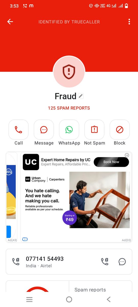#Fibe india #FibeIN  
Loan no. 1131083289 Your recovery agency “Sai Associates” is repeatedly calling my office colleagues and using abusive language, violation of my privacy, and against RBI recovery guidelines.
<a href="/RBI/">ReserveBankOfIndia</a> and <a href="/FinMinIndia/">Ministry of Finance</a> take action against these recovery practices.