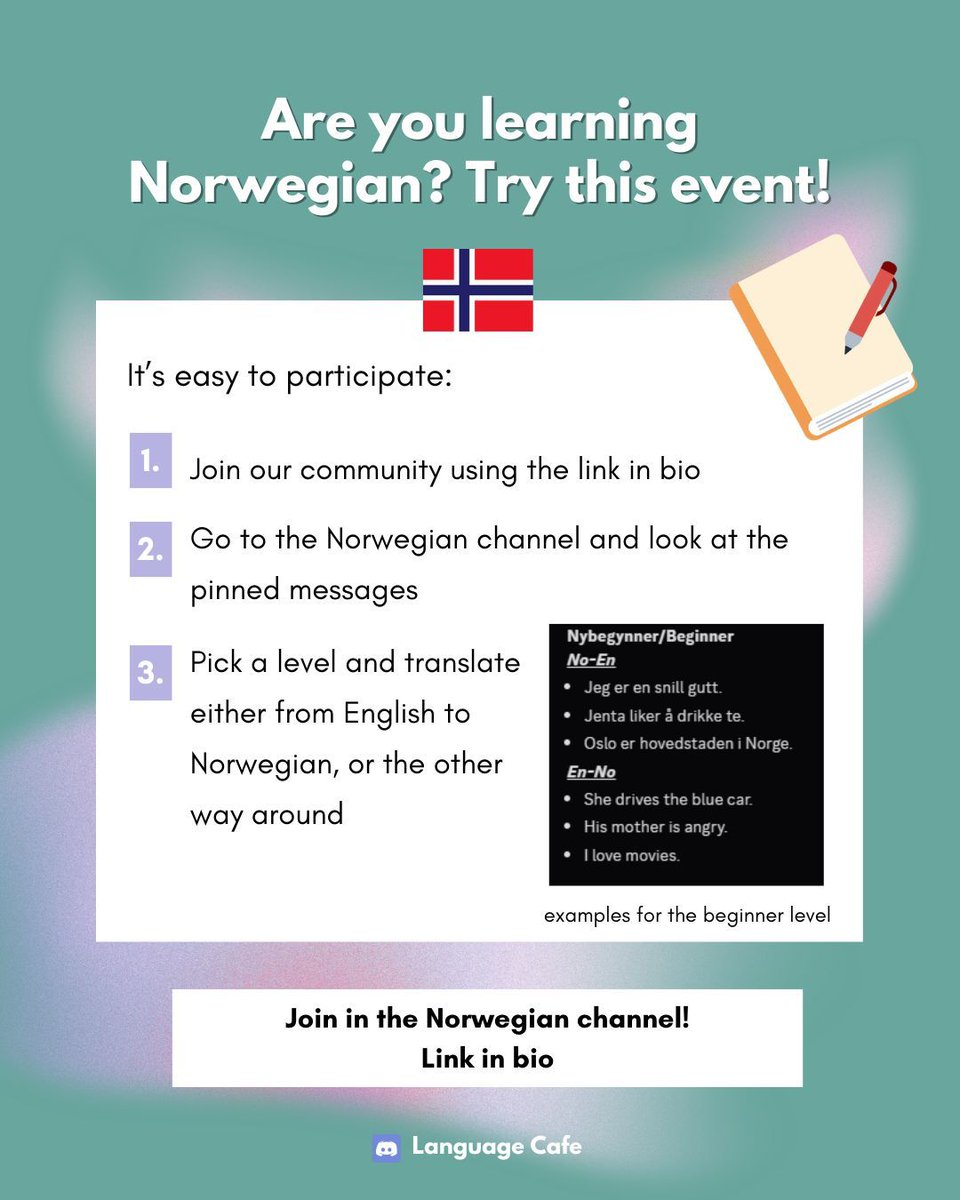 Language Cafe | Language Learning & Study Discord tweet media