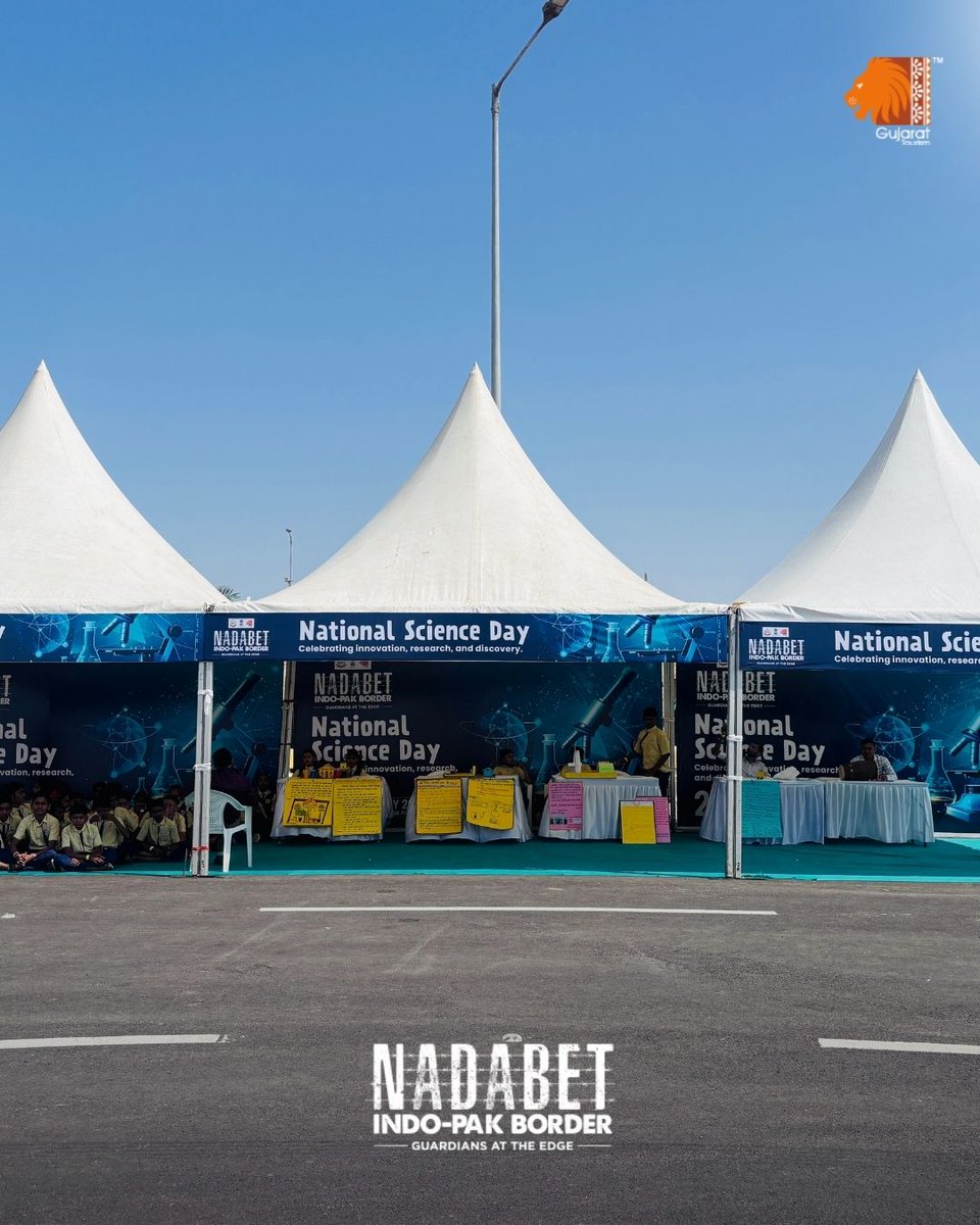 VisitNadabet's tweet photo. Young minds shined at Nadabet Indo-Pak Border as primary school students showcased creative science and technology projects on National Science Day, inspiring visitors with their curiosity and innovative ideas.

#NationalScienceDay #Nadabet #YoungInnovators #ScienceProjects https://t.co/cKCoiGcdJq