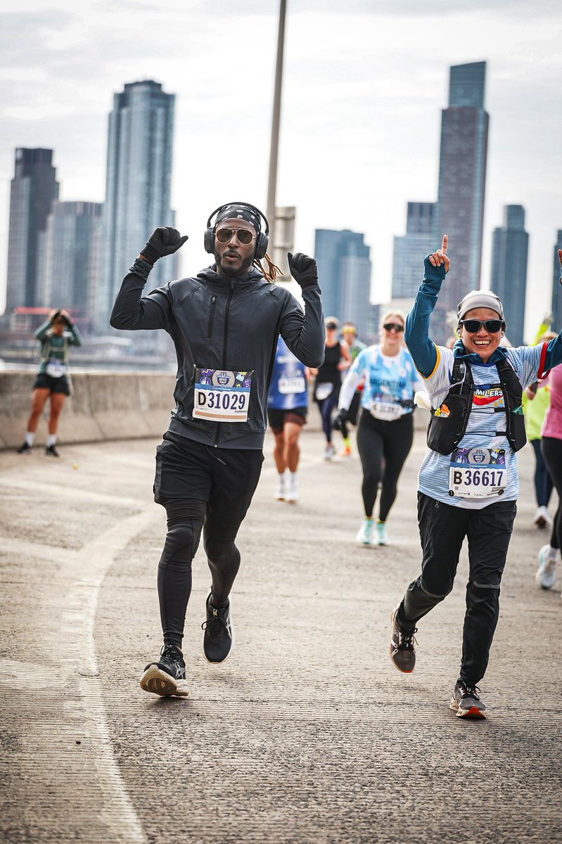 BrandonAJackso1's tweet photo. That time I told cancer you can’t stop me from running the NYC Half https://t.co/uNFy8qEI2h