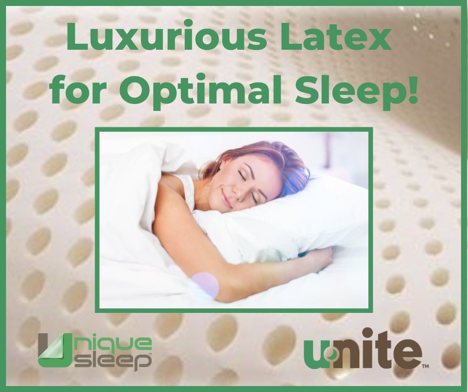 UniteMattress's tweet image. Our Talaly #latex foam feels #luxurious and #resilient and naturally conforms to body contours for optimal #orthopedic support. The unique pinhole design and open-cell structure provide breathability through air circulation. It is heat and moisture resistant for optimal comfort.