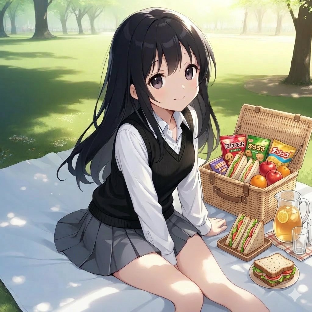 「ようやく春らしくなって来たね♪」

あと少し… かな？
朝晩は、まだ少ーし寒いけど

#AIイラスト　#PetitNoire