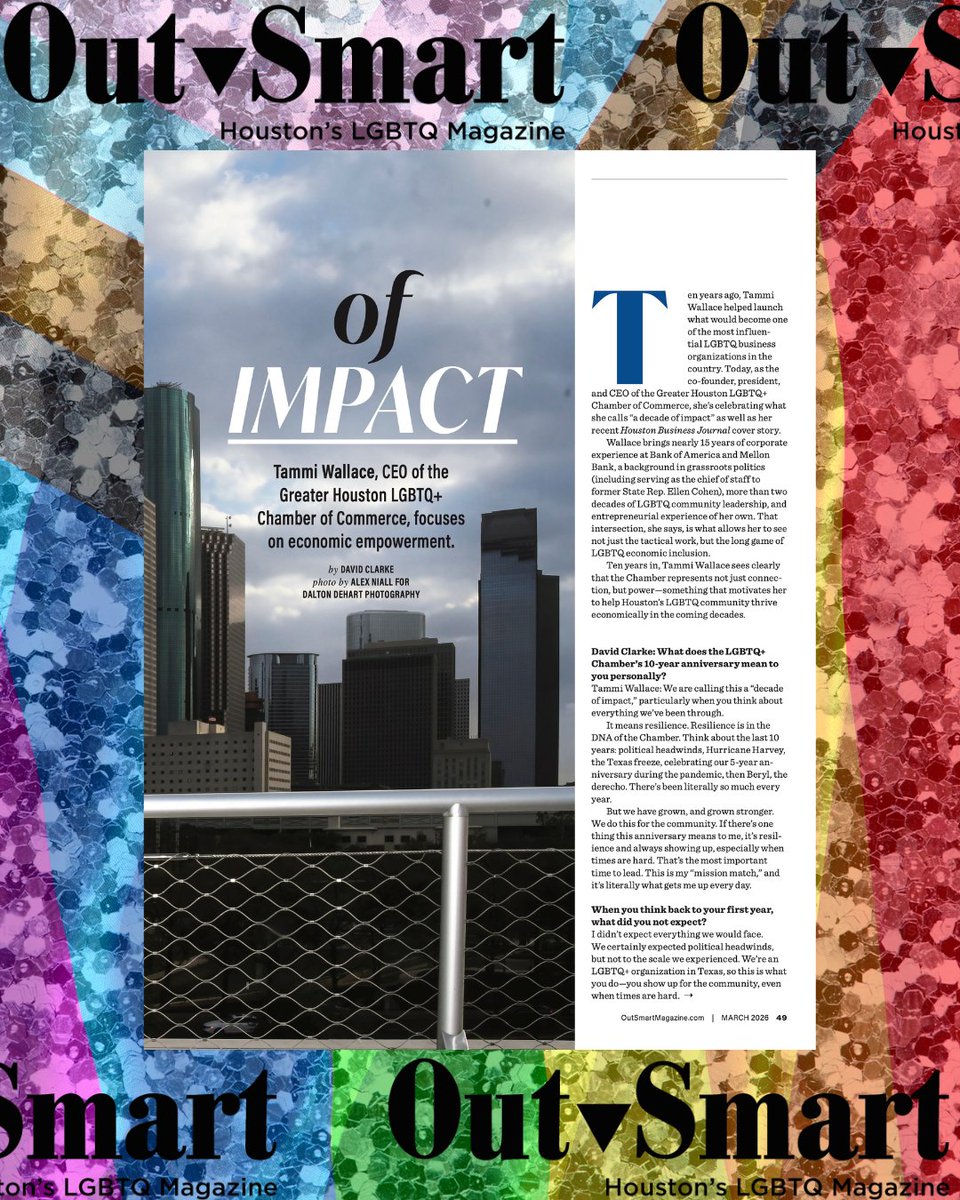 WriterClarke's tweet image. Magazine Design &amp;amp; Layout by Alexandre Rosa.
Social Media Graphics by me.
#LGBTQBusiness #HoustonLGBTQ #OutSmartMagazine #LGBTQLeadership
