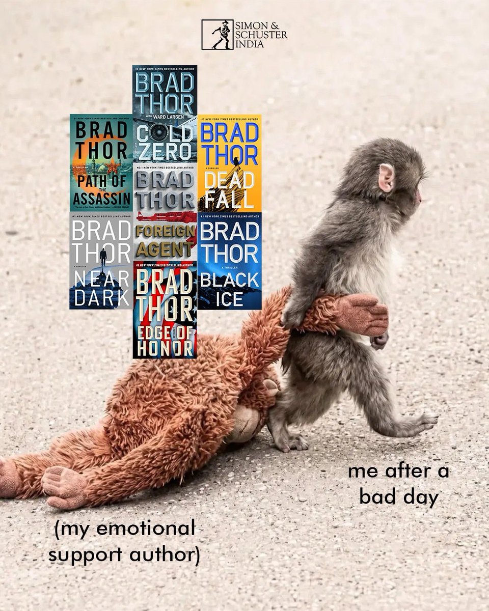 SimonSchusterIN's tweet image. (4/4) Some #PunchMonkey memes for your #MondayBlues 🤭🩷

Which of these authors are you ending the day with? 

#bradthor #kathyreichs #kevinmissal #shussainzaidi