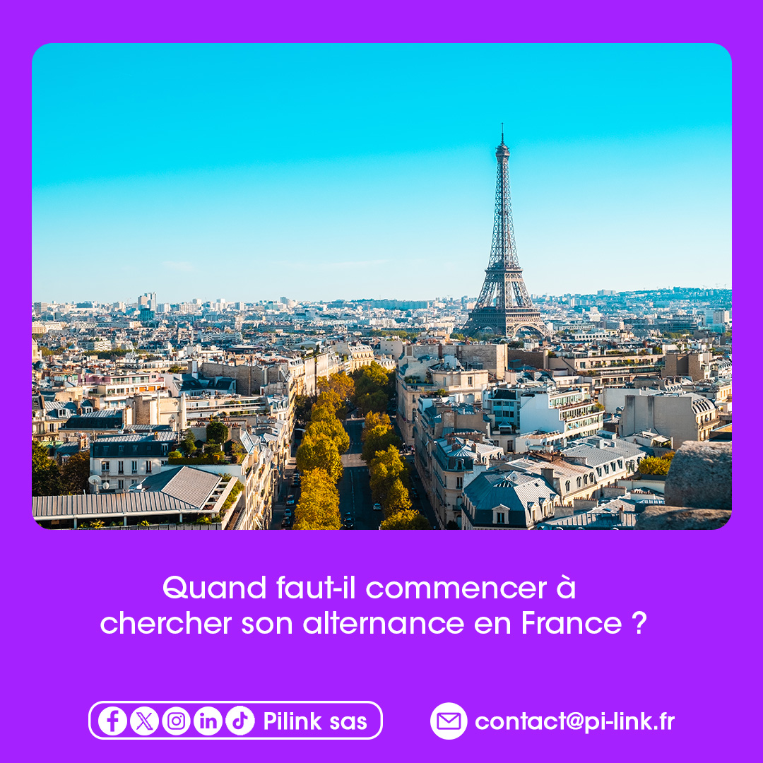 PILINK_SAS's tweet photo. Quand faut-il commencer à chercher son alternance en France ?
La plus grande erreur ? Commencer trop tard.
En France, les recherches d’alternance commencent souvent 4 à 6 mois avant la rentrée.

Cela veut dire :
 📅 Pour septembre → commencer dès février / mars
📅 Pour janvier → commencer dès septembre

Attendre la validation définitive de ton école peut te faire perdre du temps. Une alternance se prépare avec stratégie :
CV adapté, ciblage des entreprises, rythme de candidature, relances.

Chez PILINK, on structure la recherche pour éviter les candidatures “au hasard”.

👉 Tu cherches une alternance pour la prochaine rentrée ? Contacte-nous : contact@pi-link.fr

#PILINK #AlternanceFrance #ÉtudiantsInternationaux #CarrièreEnFrance