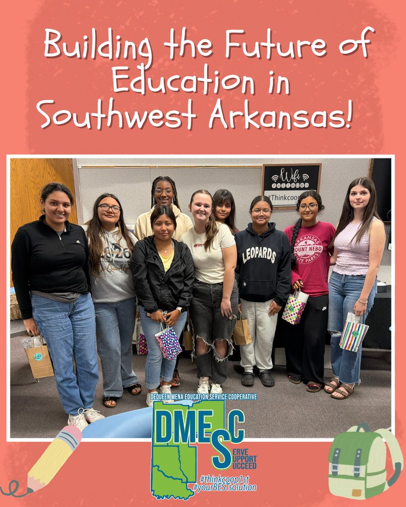 DMESC_'s tweet photo. π Building the Future of Education in Southwest Arkansas! π
DMESC was proud to host 18 Pre-Educator students from De Queen High School as they took an important step toward their future careers in education.
#thinkcoop1st
#GrowYourOwn
#LeopardPride https://t.co/xARYWwM45o