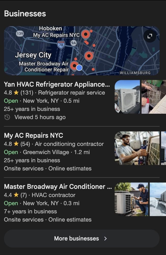 Google has been removing the call button from local packs dramatically over the past year. This study of 2,580 search results showed that only 510 had a call button.

This means, 4 out of 5 searches in the map pack have no call button 😐

This trend is only really noticeable on
