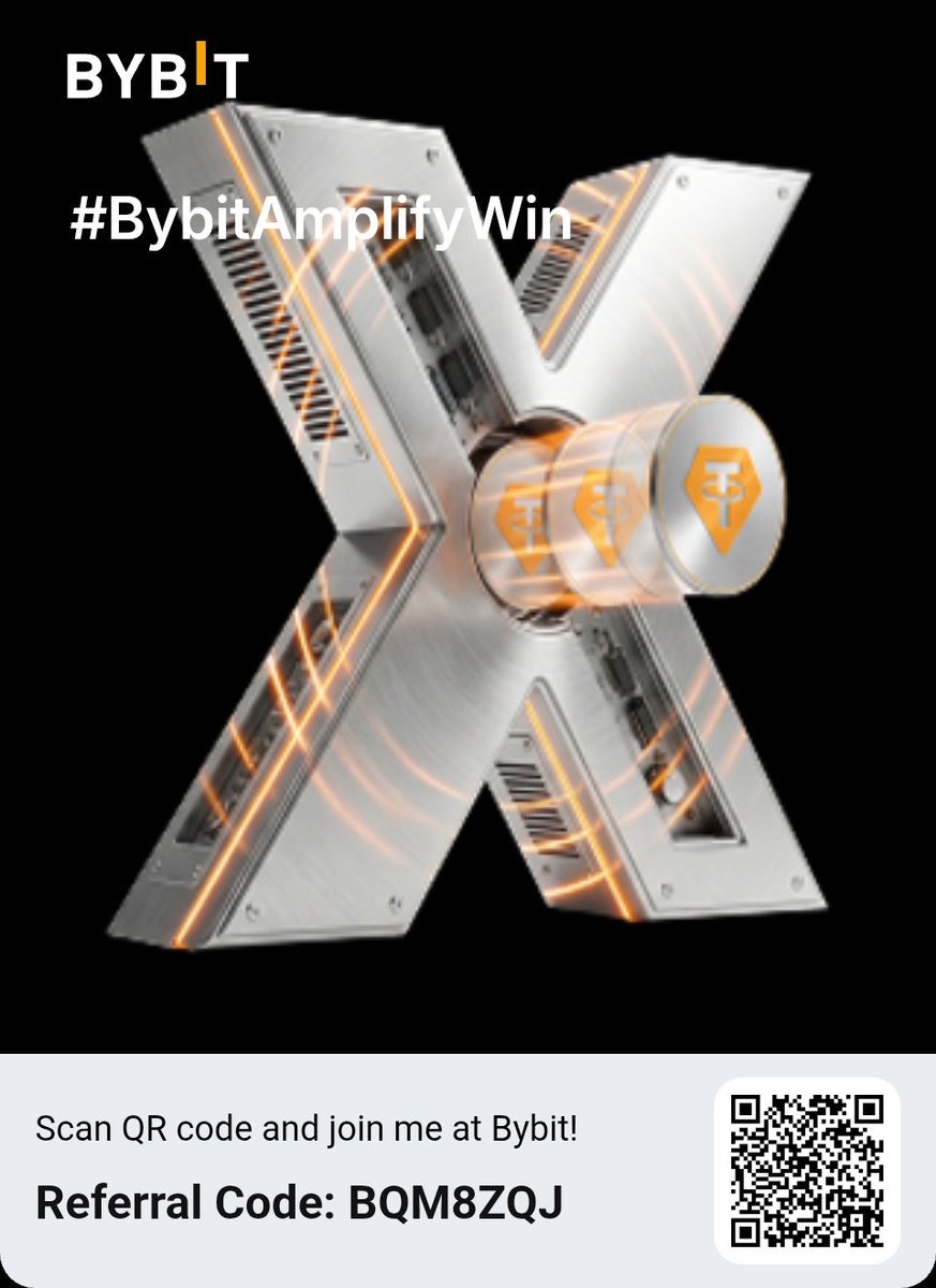 Post topic: "Why should new users join Bybit?". Use the #BybitAmplifyWin hashtag (English only)
Amazing rewards ongoing go grab it
 bybit.global/invite?ref=BQM…