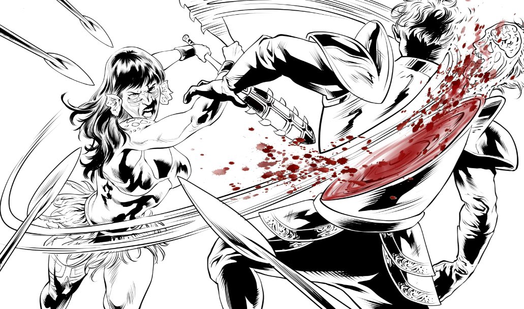 pindoramacomics's tweet image. The pages of the Pindorama comic are almost ready! If you enjoy dark fantasy and action comics that break the mold, Pindorama will be for you.
#comicbook #art