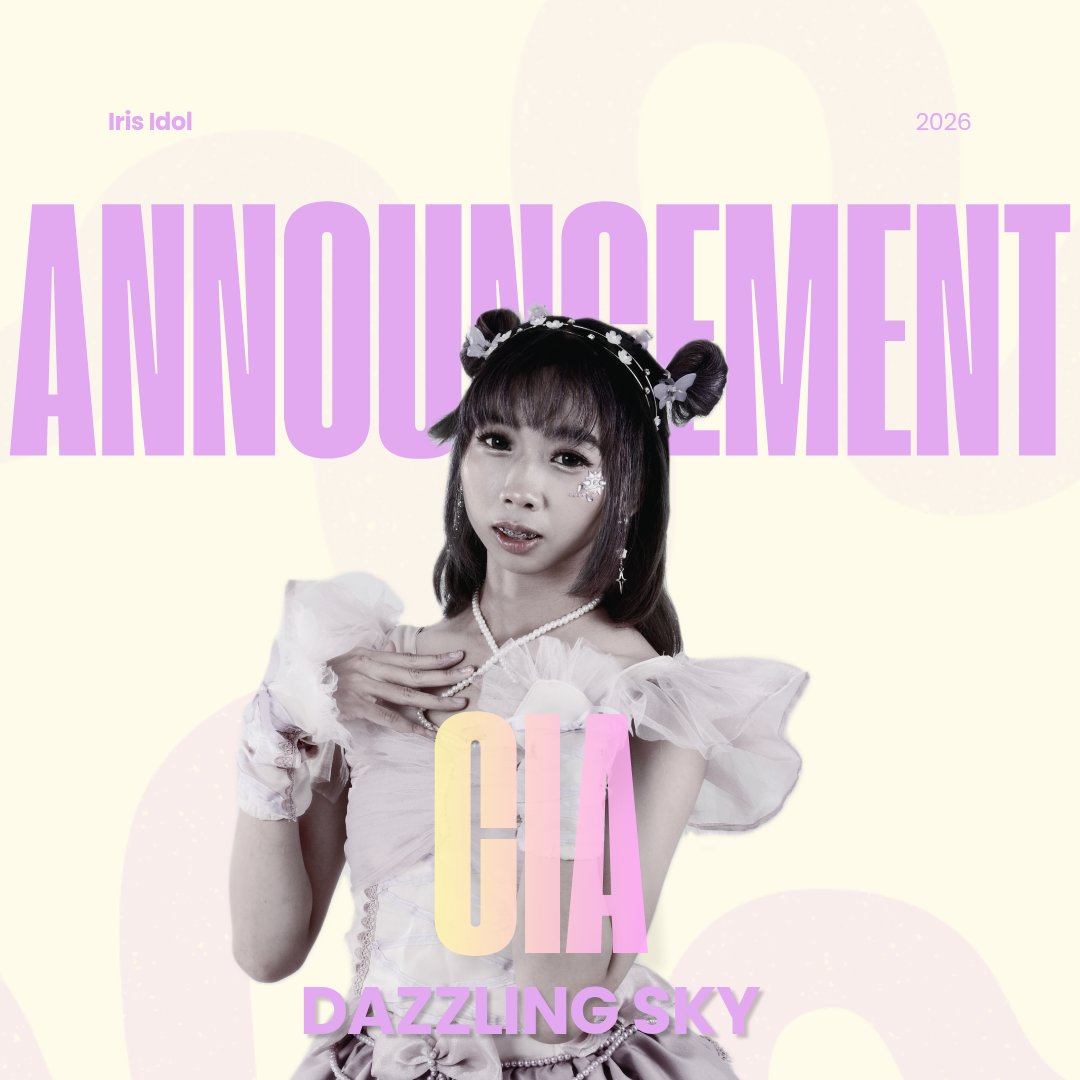irisidol_ofc's tweet photo. [ANNOUNCEMENT]

Berikut kami umumkan kabar mengenai member kami, yaitu Cia (Dazzling Sky). Setelah melalui pertimbangan dan kesepakatan antara Cia serta manajemen, akhirnya kami memutuskan bahwa per tanggal 16 Maret 2026, Cia sudah bukan lagi member aktif dari IRIS Idol. https://t.co/HVvmgCKaHt