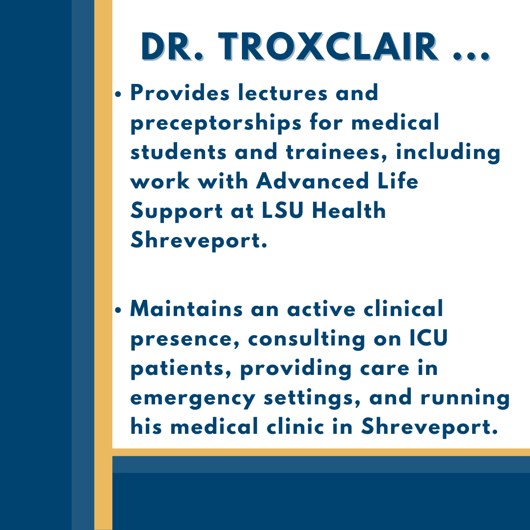 la_surgeon's tweet photo. The Louisiana Office of the Surgeon General is proud to welcome Dr. Sean Troxclair as Deputy Surgeon General. Dr. Troxclair brings a strong commitment to championing informed consent, the doctor-patient relationship, and whole-person health. https://t.co/E85k6TmIFj