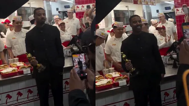 NDTVFood's tweet image. Oscars 2026: After Winning Best Actor Award, Michael B Jordan Celebrates At In-N-Out Burger Joint
food.ndtv.com/news/michael-b…
#oscars2026 #michaelbjordan #burger