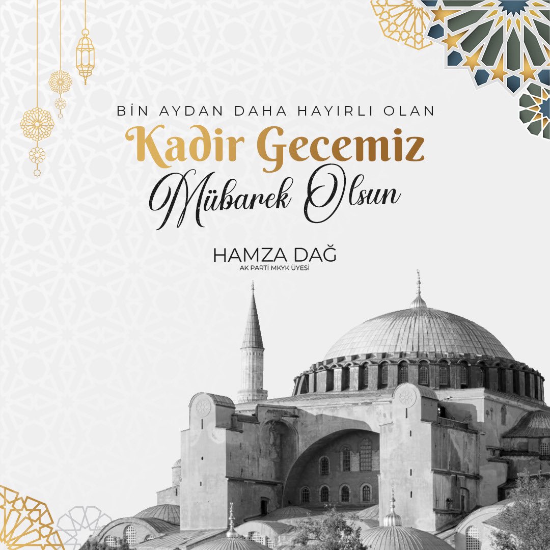 Kadir Gecesi’nin milletimize, İslam alemine ve tüm insanlığa barış, huzur ve kardeşlik getirmesini diliyorum. 

Rabbim milletimizin istiklalini, devletimizin istikbalini daim kılsın. 

Kadir Gecemiz mübarek olsun.