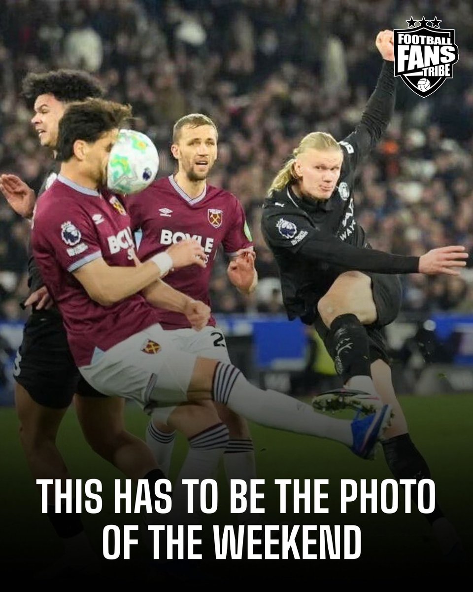 FansTribeHQ's tweet photo. Erling Haaland may be Facing Firing blanks at the moment but certainly not, when he Fired the Face of Konstantinos Mavropanos who eventually scored West Ham’s equalizer ⚽️😖

#haaland #mavropanos #premierleague https://t.co/YnwWEekZN9