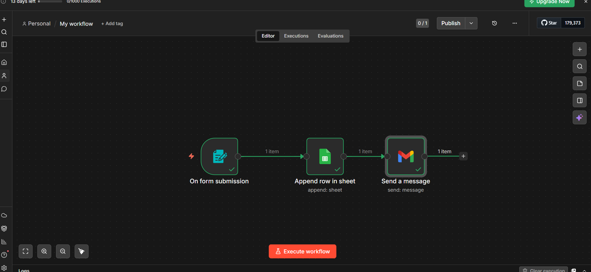 samu9285's tweet photo. Just finished building a workflow that I learnt in Ai Automation
NEXITH AI
@NexithAIAcademy
 #NexithAI #AIAutomation #Cohort4 #AIEducation https://t.co/B8FPk1tApC