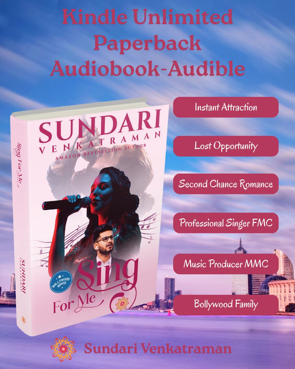 sundarivenkat's tweet photo. SING FOR ME #SingForMe #BollywoodBros #romancenovel #Romance #Paperback #BollywoodRomance #SundariVenkatraman #bestseller Vivaan, who had appeared like a tall and lanky man-next-door to her earlier, suddenly seemed to take on a hero persona. @Flipkart https://t.co/fcKKzh0Ie6 https://t.co/zlDPkzKzGS