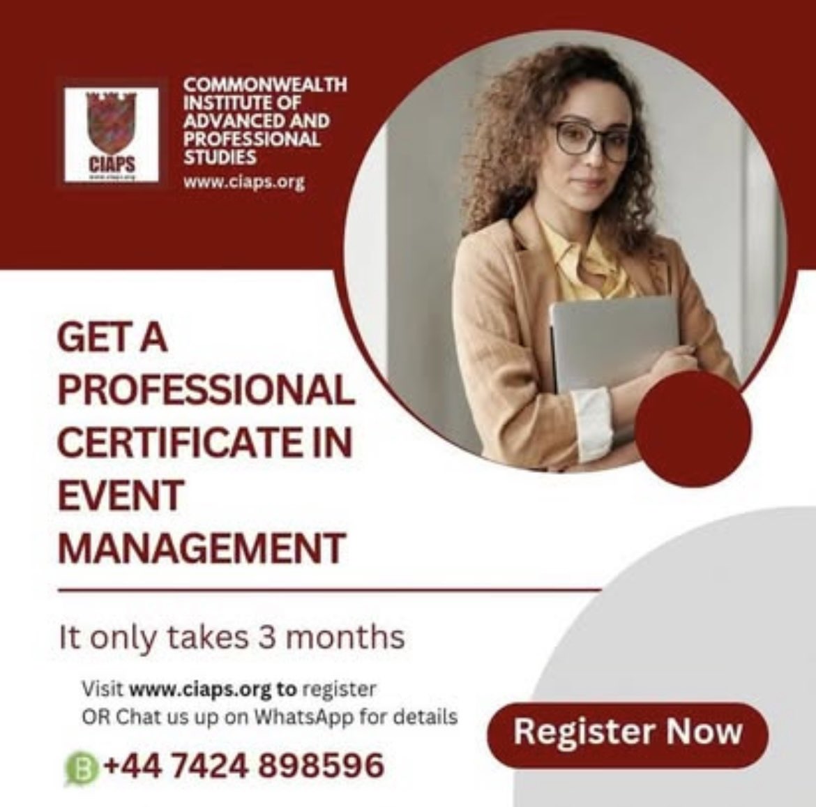 CIAPS_Wall's tweet image. Successful events require professional planning.

The Commonwealth Institute Professional Certificate in Event Management Programme equips participants with the skills needed to design, organise, and deliver impactful events.
Learn more: ciaps.org/programmes/pro…

#EventManagement