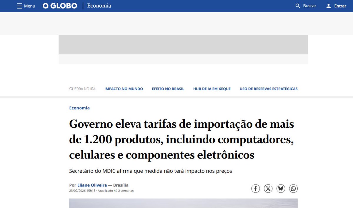 randmm66's tweet photo. @lunaperegrinaaa "Pagamos mais caros em eletrônicos pq não temos indústria"
Pagamos mais caro por outro motivo.... https://t.co/H0wold5gYc