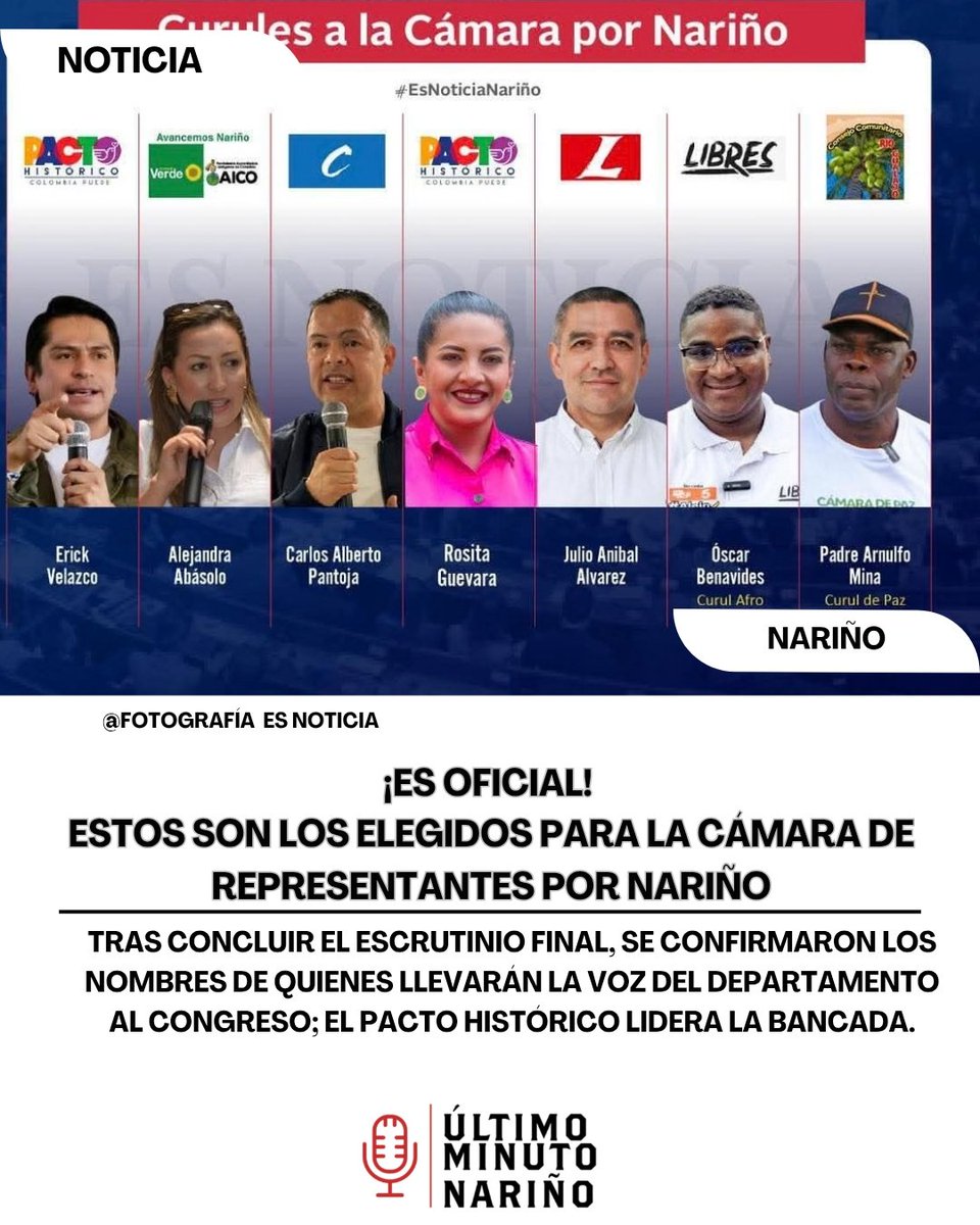 Ùltimo Minuto Nariño tweet media