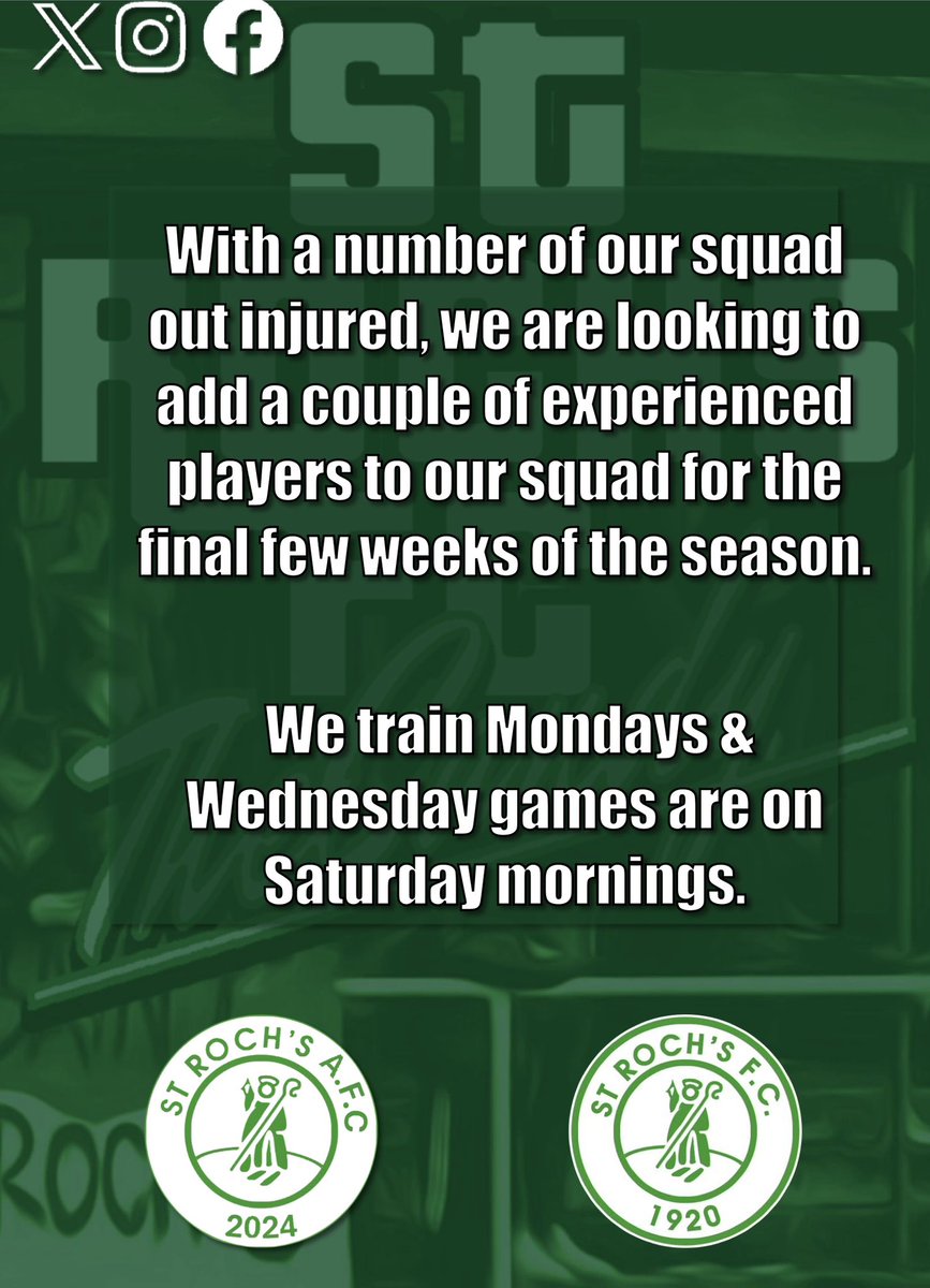 St Roch’s AFC tweet media