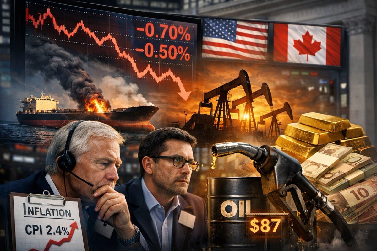 Arjunmandalx's tweet photo. 📉 North American Markets Decline Amid Persian Gulf Tensions and Persistent Inflation Concerns

📊 Both U.S. and Canadian stock markets experienced declines on Wednesday as investors grappled with escalating geopolitical tensions in the Persian Gulf and persistent inflation ... https://t.co/pIRo1UM4qY