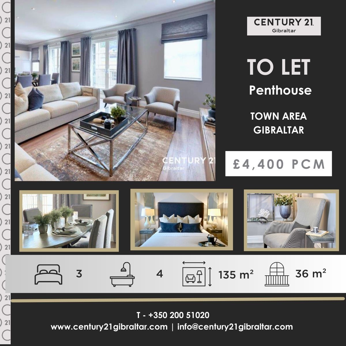 C21Gibraltar's tweet image. century21gibraltar.com/property/3-bed…
Penthouse living in the heart of Gibraltar.
Enquire with Century 21 Gibraltar.
£4,400 PCM
#GibraltarProperty #PenthouseLiving #GibraltarHomes #LuxuryRental #Century21Gibraltar