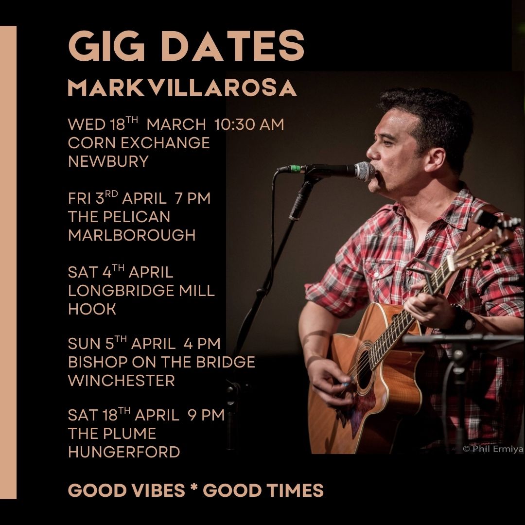 MarkVillarosa's tweet photo. GOOD VIBES * GOOD TIMES 🎸

Spring on with some MV music 🙌🏼

Book me for a gig/private party 🍾🎉 https://t.co/F6OfM0BwNs

#singersongwriterlife
#newburylivemusic
#berkshirelivemusic
#oxfordlivemusic
#basingstokelivemusic
#winchesterlivemusic
#hungerfordlivemusic
#marlowlivemusic https://t.co/KX8dxZ7hIa