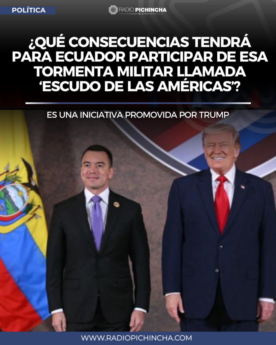 Huaira_Runa's tweet photo. Operación "Escudo de las Américas”: fachada que se reagregará y reemplazará a la "Guerra Interna", (Deberían llamarle "Plan Cóndor 2"), gran fantochada para que el Narco, dilapide dinero de las arcas públicas, y se sirva del Estado para violar Derechos Humanos, pagando sueldos a servidores públucos, a los que ha convertido en sicarios de Industrial Molinera. 

Con esta criminal y perversa parodia, dispone de la muletilla, o llave maestra perfectas, para la gestión de política interna sin dios ni ley.
Fuente: Radio Pichincha
https://t.co/yqwLZoMN1F