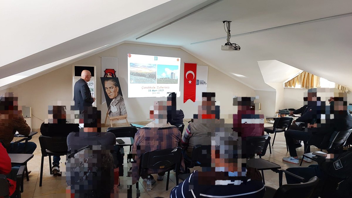 FethiyeDSM's tweet photo. Müdürlüğümüz Eğitim ve İyileştirme çalışmaları kapsamında Müdürlüğümüzde görevli İmam-Hatip Zekeriya YİĞİT tarafından "Kadir Gecesini Anlamak" ve "18 Mart Çanakkale Zaferi"konulu seminerleri 40 yükümlüye vermiştir. https://t.co/4IpGrcFHN6