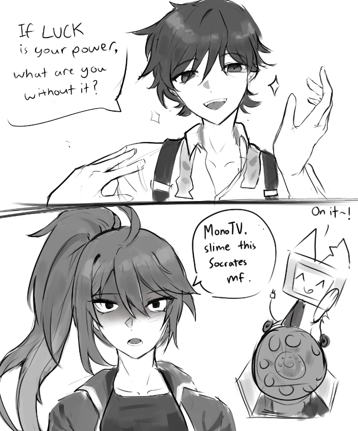 Get a load of this dumbass god I ahtehatebsiama

#drdt #fanganronpa