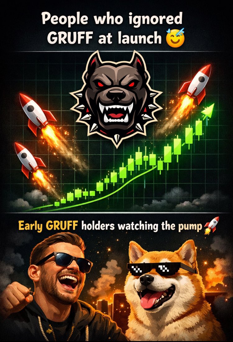 gruffcoin's tweet photo. Some wallets are quietly accumulating GRUFF right now… smart money always moves first.🚀

GRUFF is still early. The real question is: will you buy early or watch others profit later?📊

$GUF
https://t.co/OPvw3ZthFo

Join the GRUFF pack early before the hype begins.🚀🚀 https://t.co/V6iYGc6q8y