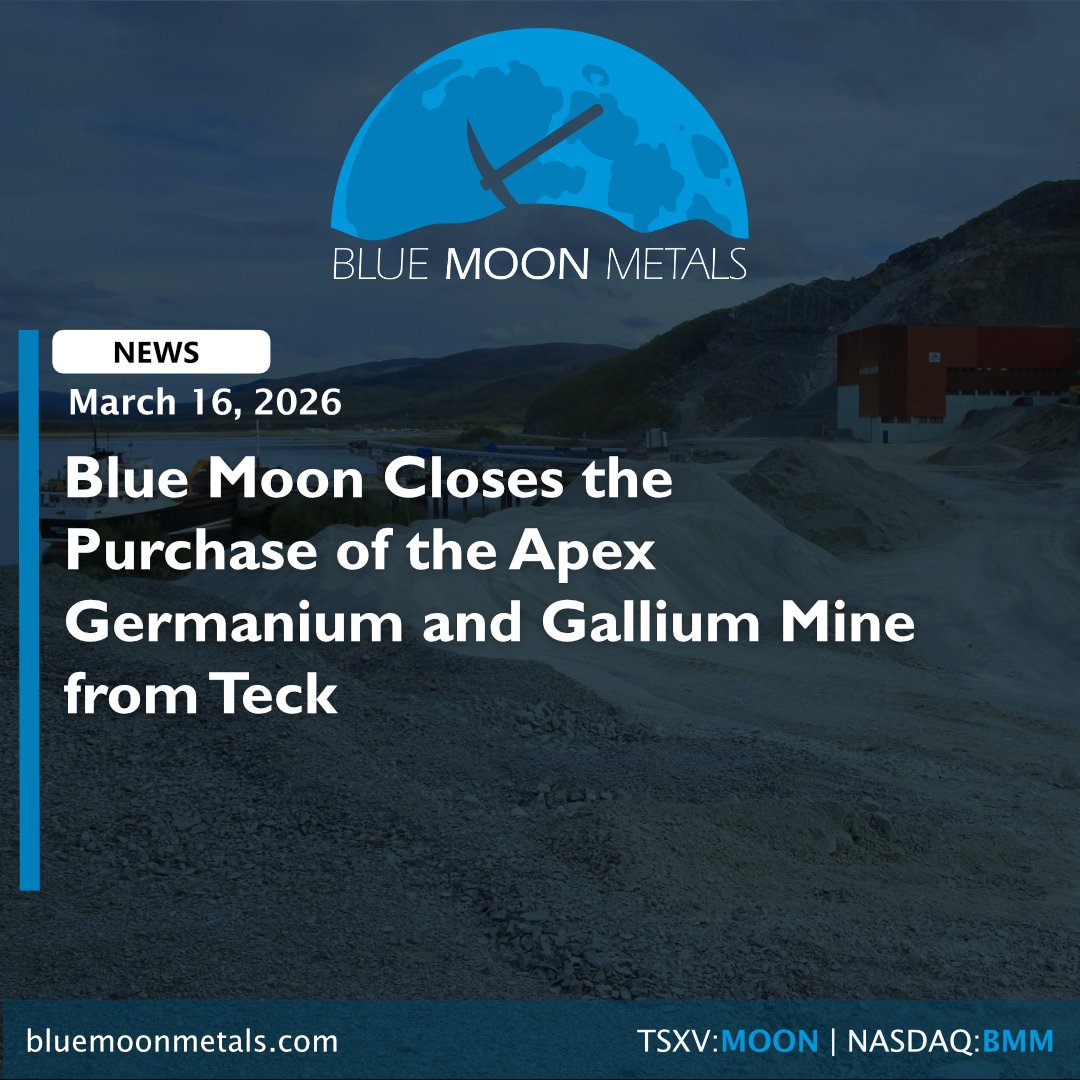 Blue Moon Metals Inc. MOON:TSX-V | BMM:NASDAQ tweet media