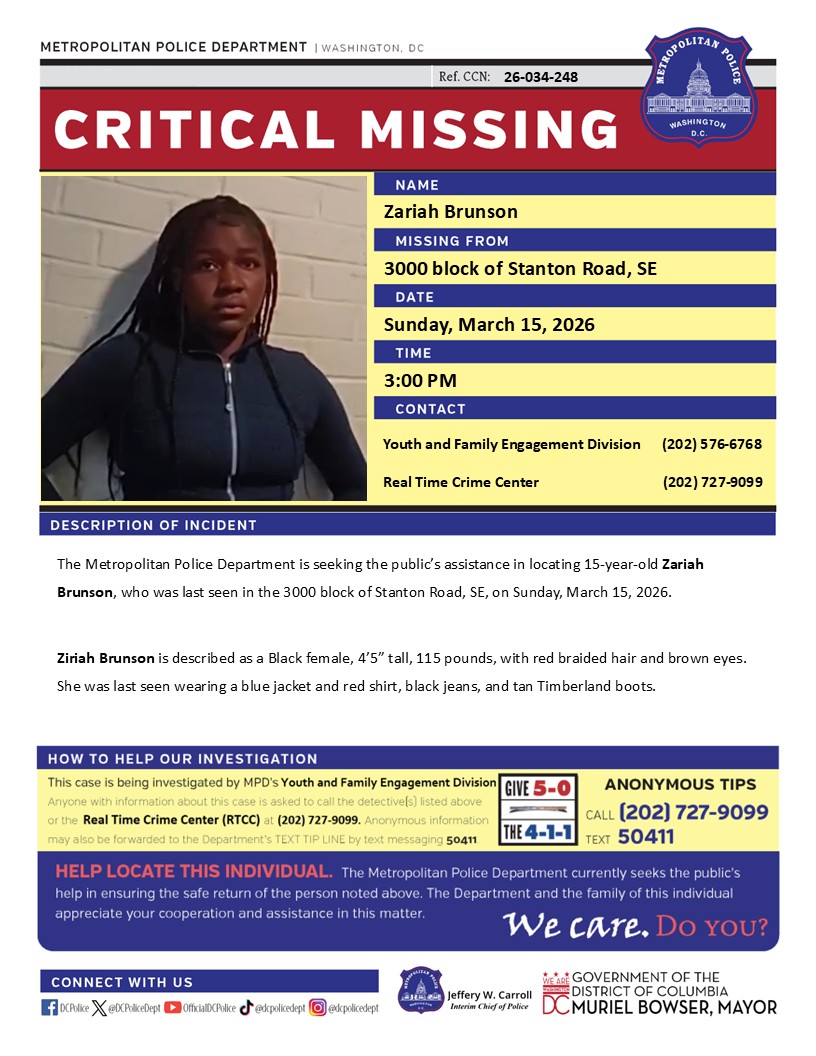 DC Police Department tweet media