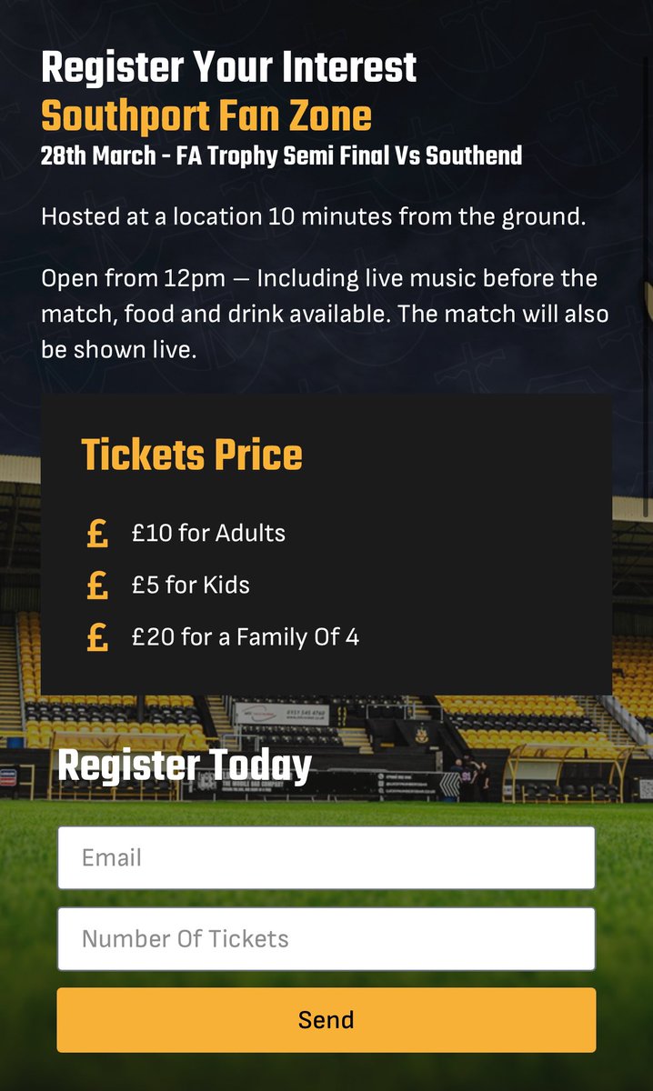 Southport Football Club tweet media