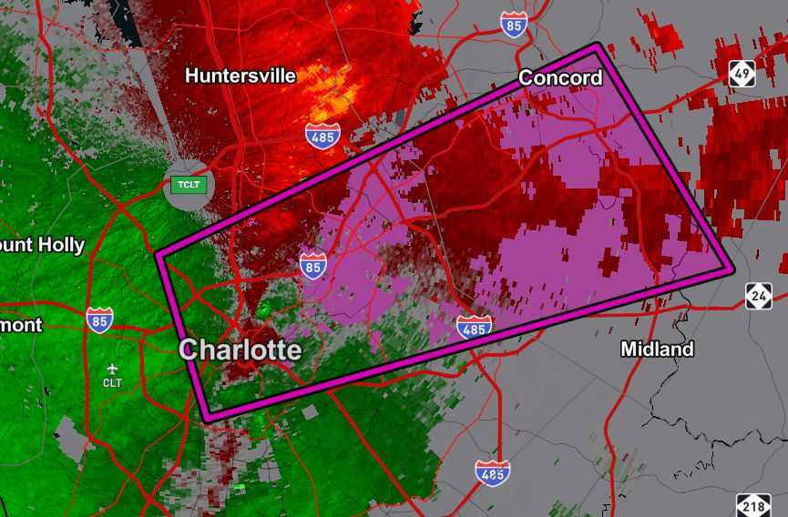 TORNADO WARNING for Charlotte, North Carolina!

Seek shelter immediately if you are in this warning! We are LIVE covering this storm: youtube.com/watch?v=C0XdSC…