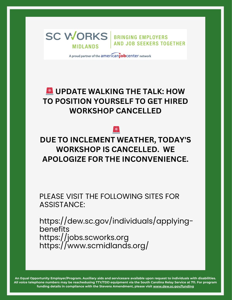 SC Works Midlands tweet media